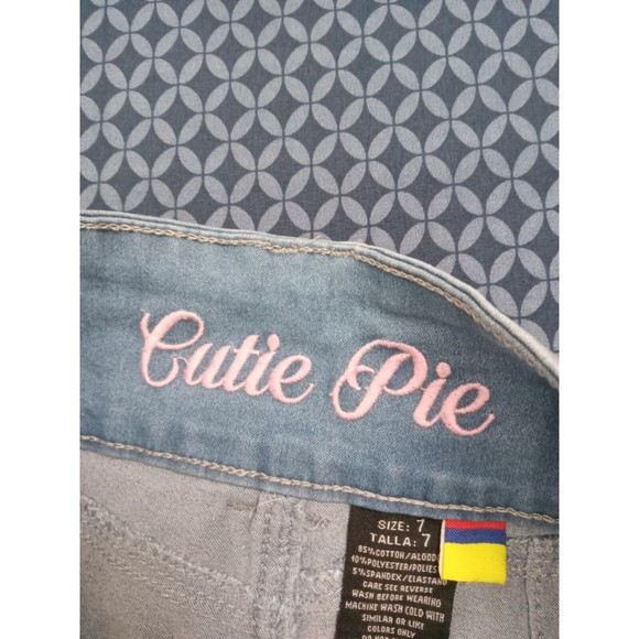 WAIST 29 INCHES SIZE 7 FLARED JEANS STRETCH DENIM, PUSH UP BLUE 7-3 CTP1201 SZ7 - Picture 11 of 11